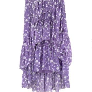 Ulla Johnson Silk mid-length floral skirt